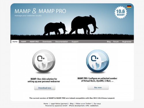 Mac, Apache, MySQL, PHP「MAMP」