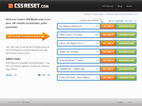 CSS Reset.com