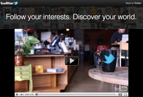 Twitter5周年記念のキャンペーンサイト「Discover your world on Twitter」