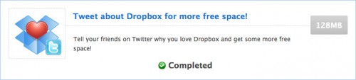 Dropboxの好きなところをTwitterでつぶやく (+128MB)