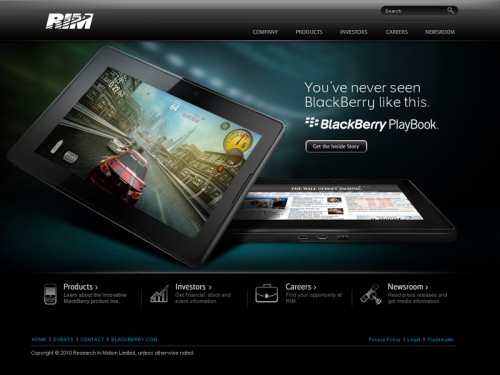 BlackBerryタブレット「PlayBook」