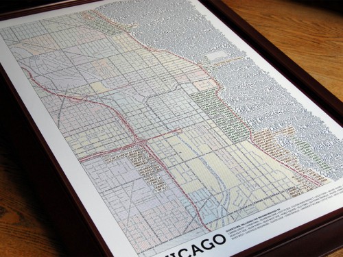 文字で描かれた地図「Typographic Maps」