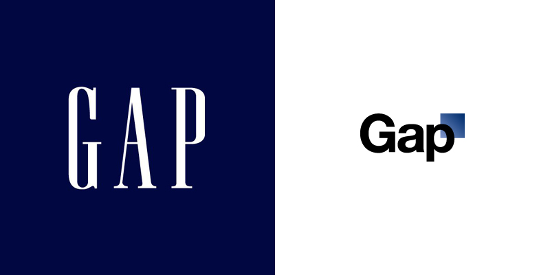 GAPのロゴが変わってました