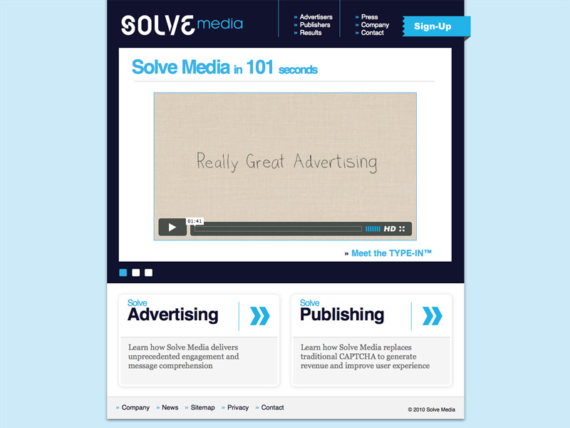 ユーザー認証を広告に「CAPTCHA AD Solve Media」